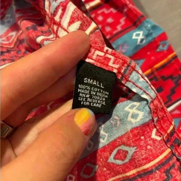 Carbon Men’s size Small button down western style 100% cotton shirt - Picture 6 of 7